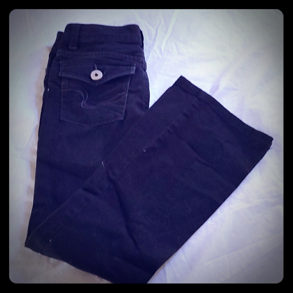Girls' Black So Bootcut Jeans